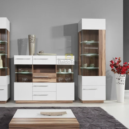 Praktiška spinta su moderniu dizainu ir apšvietimu