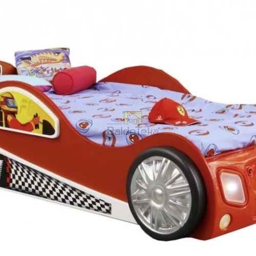 Ergonominė lova su LED apšvietimu ir patikimu grotelėmis