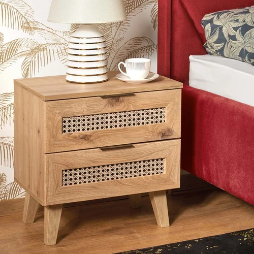 Kompaktiškas naktinis stovas juoda, 50x34x52 cm