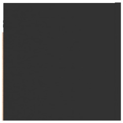 Naktinė spintelė, juodos spalvos, 30,5x30x30cm, MDP - Naktinės spintelės