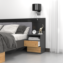 Moderni juodos spalvos spintelė su natūraliu atsparumu