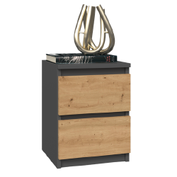 Tvarkinga natūralios spalvos spintelė su PVC kraštais