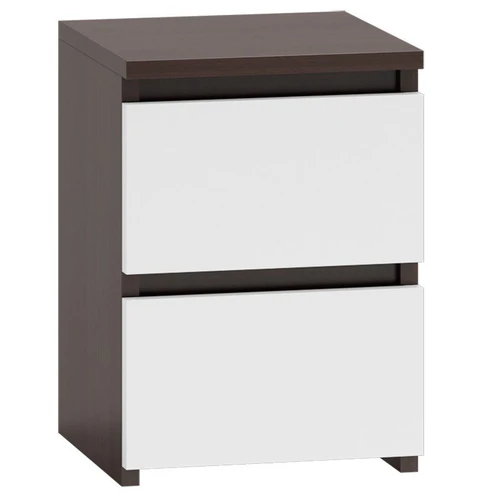 Naktinė spintelė Malwa M2 30, tamsiai ruda/balta