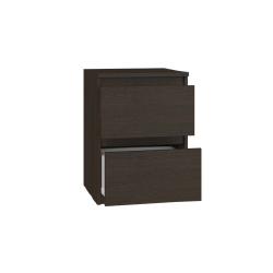 Kompaktiška naktinė spintelė su dviejų stalčių