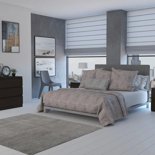 Ritininiai metaliniai bėgeliai dviejų stalčių spintelėje