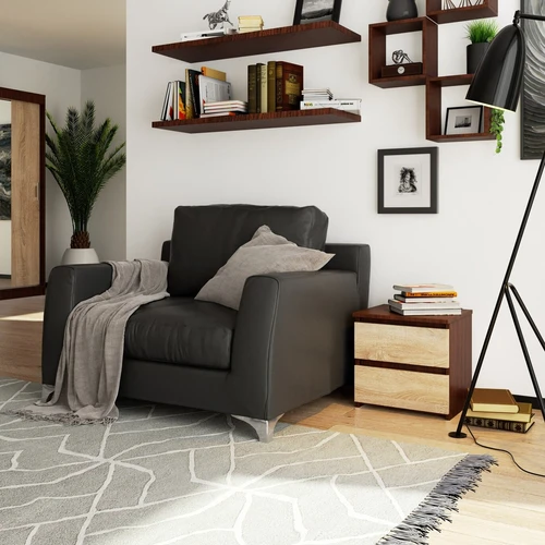 Naktinis staliukas su stilinga apdaila ir ilgaamžiška konstrukcija