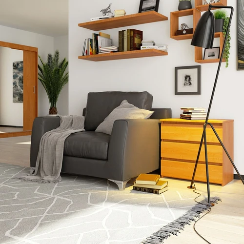 Universalus naktinis staliukas tiek šviesiems, tiek tamsiems kambariams