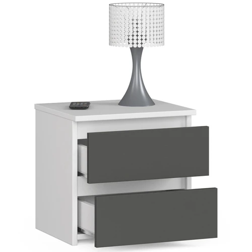 Modernus ir funkcionalus 40 cm naktinis stalelis miegamajam