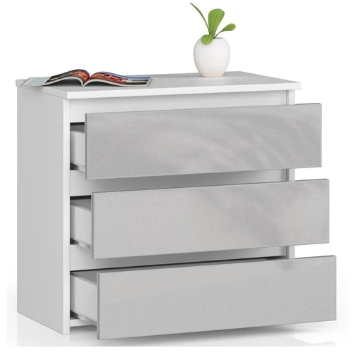 Patvari komoda su metaliniais kreiptuvais ir ABS briauna