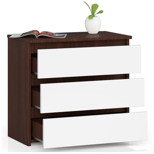 Elegantiškas naktinis staliukas miegamajam su ABS apvadais