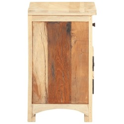 Naktinė spintelė, perdirbtos medienos masyvas, 40x30x50cm - Naktinės spintelės