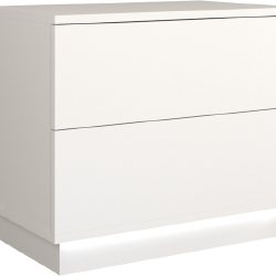 Tvarkinga balta spintelė su PVC kraštais