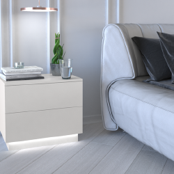 Stilinga naktinė spintelė su integruotu apšvietimu