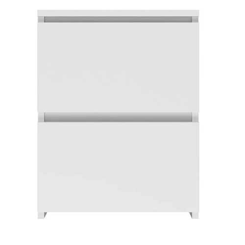 Kompaktiška balta spintelė su laminuota medžio drožlių plokšte