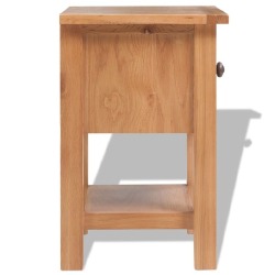 Naktinis staliukas, 36x30x47cm, ąžuolo medienos masyvas - Naktinės spintelės