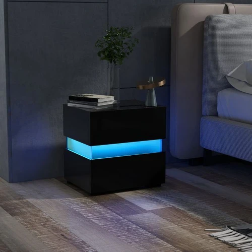 Modernus naktinis staliukas su 22 LED režimais