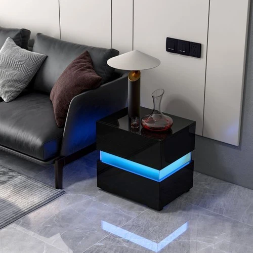 LED naktinis staliukas su nuotolinio valdymo pultu