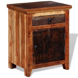 Naktinis staliukas, akacijos ir perdirbtos medienos masyvas - Naktinės spintelės