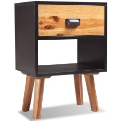 Naktinis staliukas, akacijos mediena 40x30x58 cm