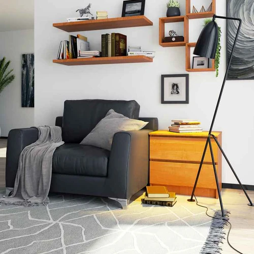 Naktinis staliukas AKORD K60 2SZ, 2 stalčiai, rudos spalvos, 60 × 55 × 40 cm - Naktinės spintelės