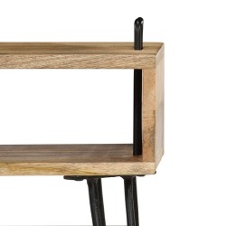 Naktinis staliukas, mango medienos masyvas, 40x34x47cm - Naktinės spintelės