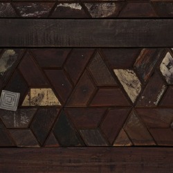 Naktinis staliukas, perdibtos medienos masyvas, 40x30x50cm - Naktinės spintelės