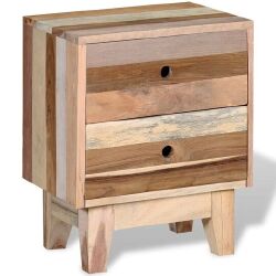 Naktinis staliukas, perdirbtos medienos masyvas - Naktinės spintelės