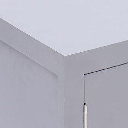 Naktinis staliukas, pilkas 38x28x52 cm, mediena - Naktinės spintelės