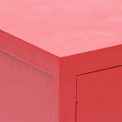 Naktinis staliukas, raudonas, 38x28x52 cm, mediena - Naktinės spintelės