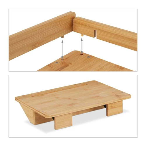 Naktinis staliukas Relaxdays 10046326.0, Su planšetės laikikliu, 38 × 11 × 26 cm - Naktinės spintelės