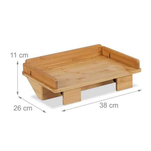 Naktinis staliukas Relaxdays 10046326.0, Su planšetės laikikliu, 38 × 11 × 26 cm - Naktinės spintelės