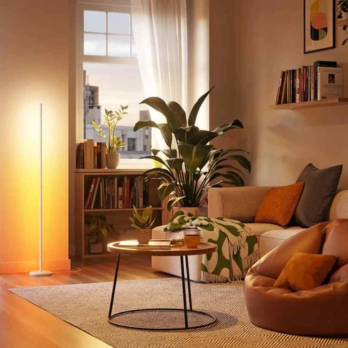 Nanoleaf Floor Lamp Smart Matter WiFi toršeras, Balta - Toršerai