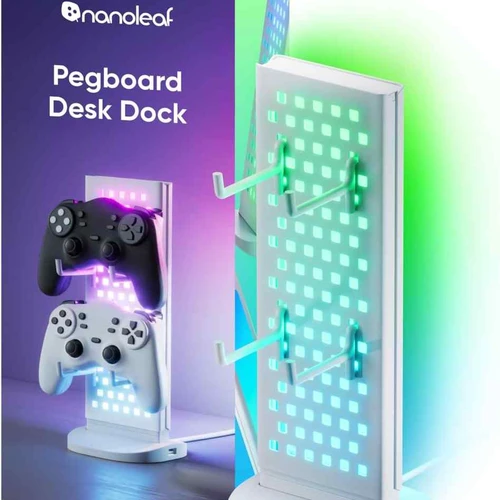 Nanoleaf Pegboard Desk Dock stalinė lempa, Balta