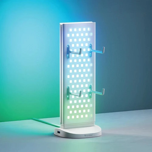 Nanoleaf Pegboard Desk Dock stalinė lempa, Balta - Staliniai šviestuvai