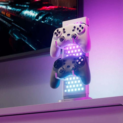 Nanoleaf Pegboard Desk Dock stalinė lempa, Balta - Staliniai šviestuvai
