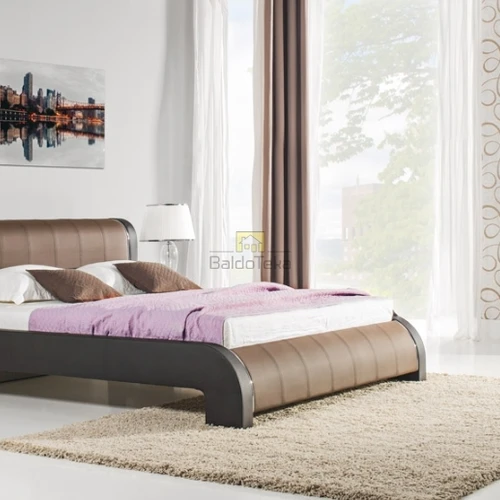 Stylish Walnut/Venge Cabinet with Metal Handles & Wooden Legs