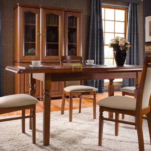 Elegant NATALIA Wardrobe with Natural Wood/Gobelin Finish