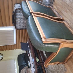 naturalios odos sofa ir 2 foteliai