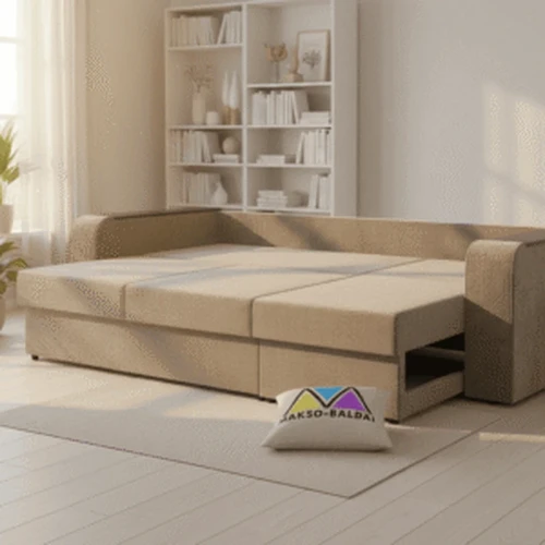 NAUJAS minkštas kampas su miegojimo funkcija – patogumas kasdienai