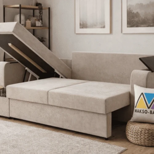 Patogus minkštas kampas su miegojimo funkcija