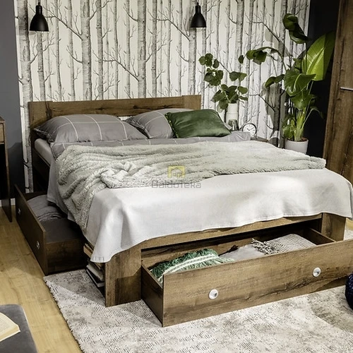 Lova su individualiais sprendimais ir papildomais stalčiais