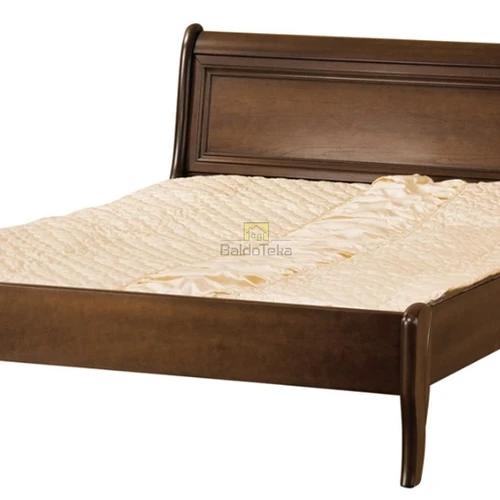 Moderni lova su MDF rėmu ir riešuto spalva