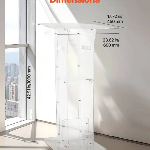 1100 mm akrilinis podiumas su rankena