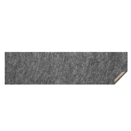 Neslystanti kilimėlio pagalvėlė, 2'x8', 1/4 storio, poliesterio veltinis + lateksas, pilka