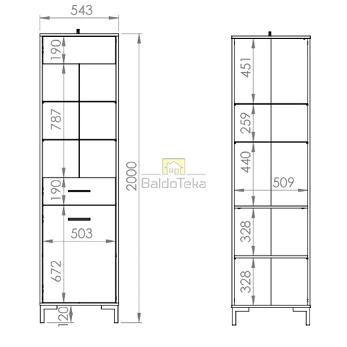 Ergonominis 55/200/40 cm spintos stalas su universaliu montavimu