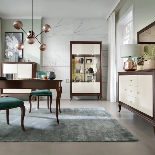 Stalas su natūralaus medžio lukštu ir spalvų pasirinkimu