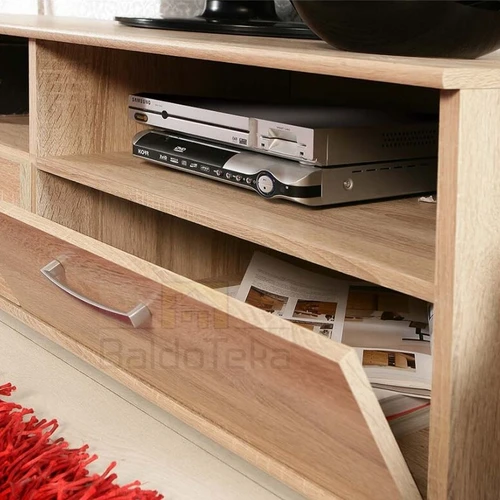 Moderni spinta su šviesaus ąžuolo Sonoma apdaila