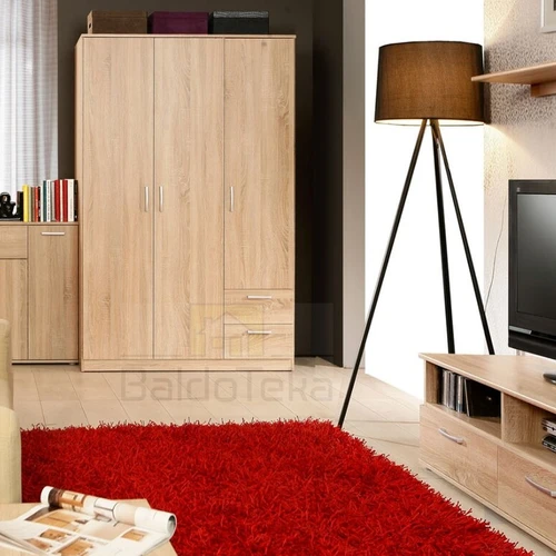 Moderni spinta 82x185x53 cm, šviesus ąžuolas Sonoma |