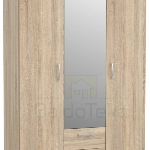 Didelės talpos spinta su šviesaus ąžuolo apdaila