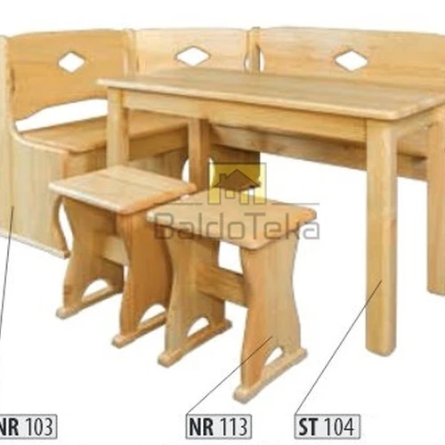 Natūralios medienos spinta 150x86x120 cm